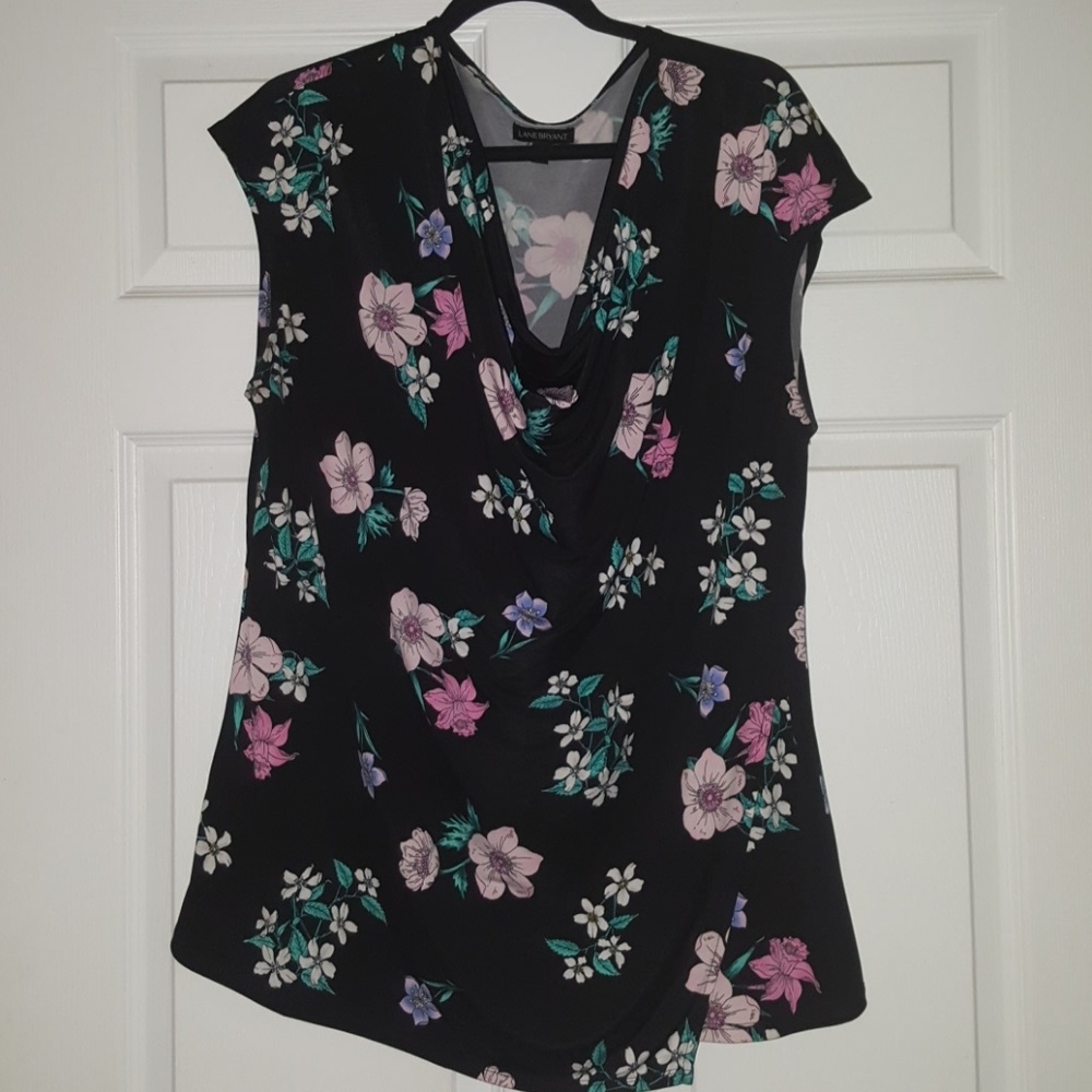 Draped Neck Blouse Top